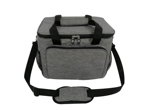 REQUISITE NEEDS Lunch Bag Insulated Picnic Bag 15L Large Cooler Bag Lunch Bag For Lunch/Work/School/Beach/Picnic (Grey) — view 2