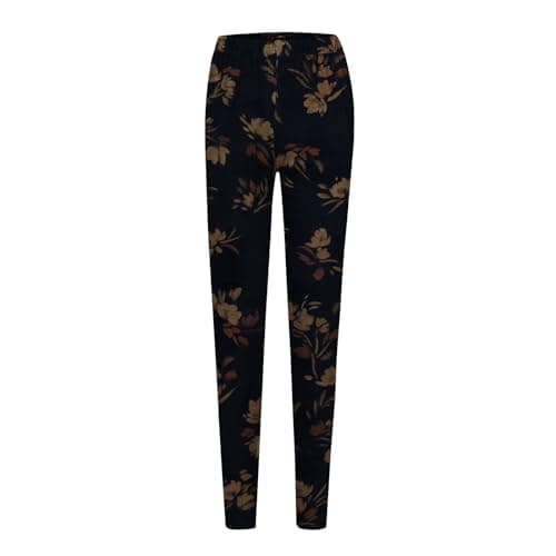 Leggings for Women UK Tummy Control Autumn and Winter High Waisted Trousers Artistic Printed Ladies Soft Stretchy Yoga Pants for Workout Fitness 2025 (Yellow, S) — view 2