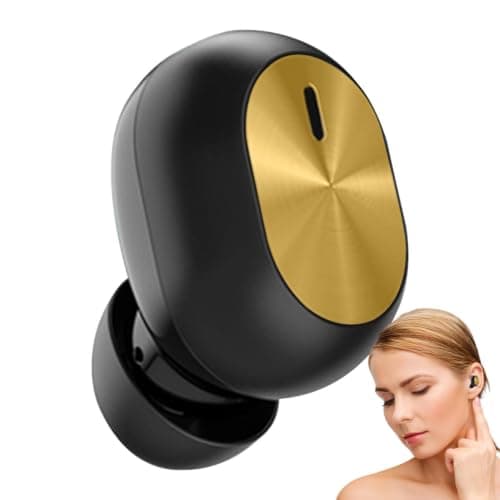 Mini Wireless Earphone - Single Wireless Earbud, Black Gold Earbuds — view 4