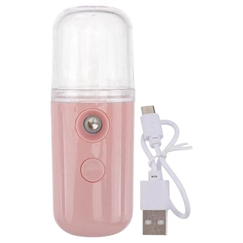 Balacoo Portable Material 150mah Battery Rechargeable PC and Abs USB Nano Mister Hydrating Steamer with Handheld Sprayer for Care and Moisturizing Random Color Facial Face Skin