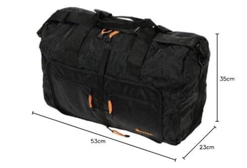 SKYPAK (02) 53CM ONBOARD SIZE FOLDING TRAVEL BAG IN BLACK — view 5