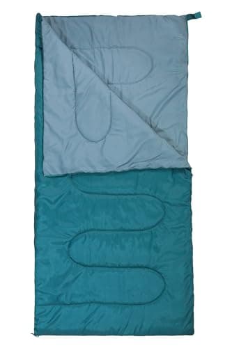 Mountain Warehouse Basecamp 200 XL Sleeping Bag - Warm & Cosy, Hollow fibre insulated Bag, Easy to pack & Durable - Best for Camping, Hiking, Trekking & Outdoors Petrol Blue — view 4