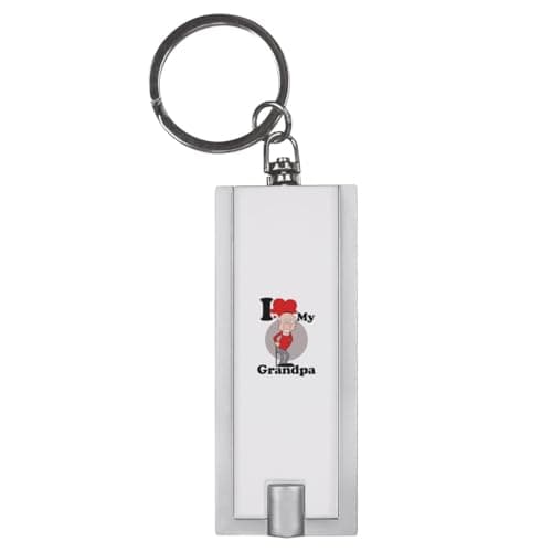 Azeeda 'I Love my Grandpa' LED Keyring Torch (KT00048526)