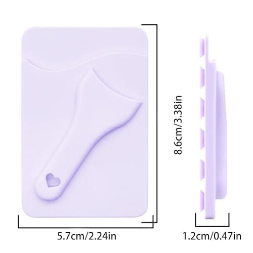 Cell Phone Card Holder Suction Cup Cell Phone Wallet, lavender, see — view 5