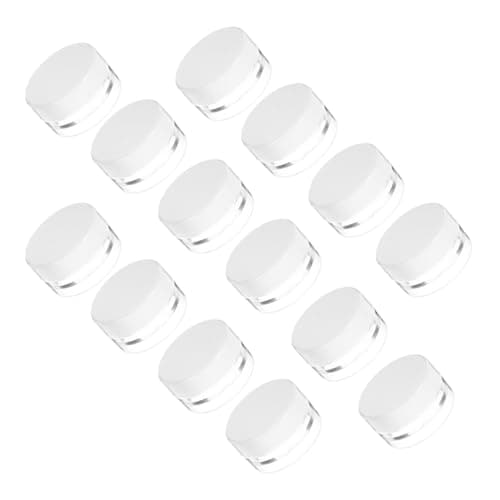 Parliky 20pcs G Plastic Cream Jar for Cosmetics with Lid, Lightweight and Easy Observation Container for Daily Life and Travel, Lotion and Moisturiser Storage