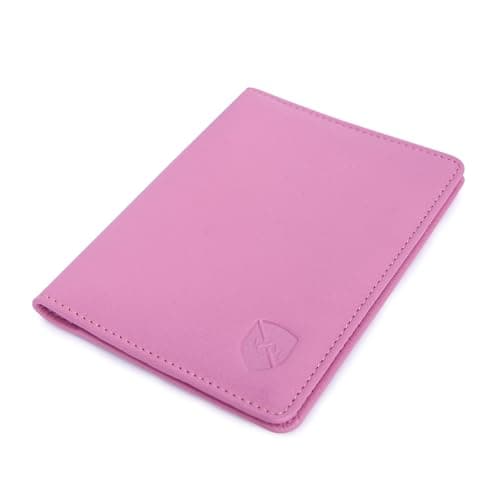ALLEN & MATE Passport Holder Travel Wallet, 100% Leather RFID Blocking Travel Document Organiser for Men & Women