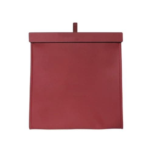 ECMQS Backseat Trash Holder with Foldable PU Shell, Maroon red