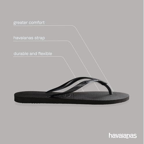 Havaianas Slim Women Flipflop Black 3/4 UK — view 5