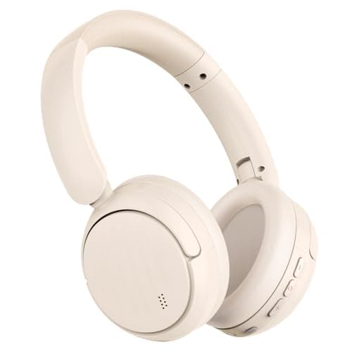 MMWOWARTS Bluetooth Headphones with Active Noise Cancelling (ANC), Wireless Over Ear Bluetooth Headsets with 35H Playtime, HiFi Stereo Foldable Headphones with Foam Ear Cups for Sports, Travel