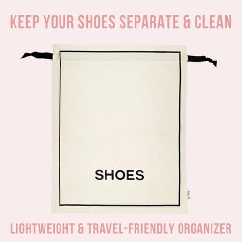 Bag-all Shoe Bags for Travel | Traveling Bag for Shoes | Travel Shoe Bags | Shoe Cover for Traveling | Cream — view 4