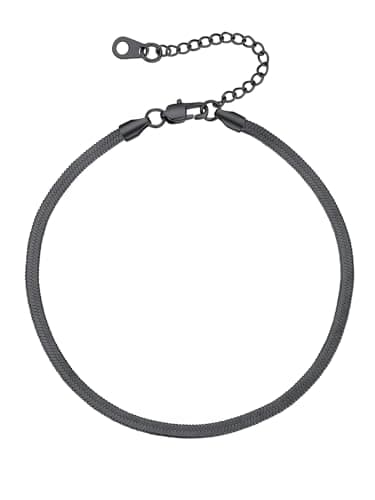 Supcare Stainless Steel Ankle Bracelets, 3MM Flat Snake Chain Anklet Summer Jewellery, Sexy Foot Chains for Party Holiday Travel
