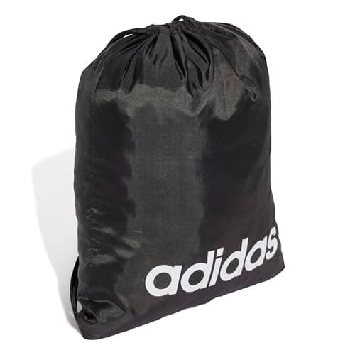 adidas Unisex Linear Gymsack Shoe Bag, Black/White, One Size — view 3