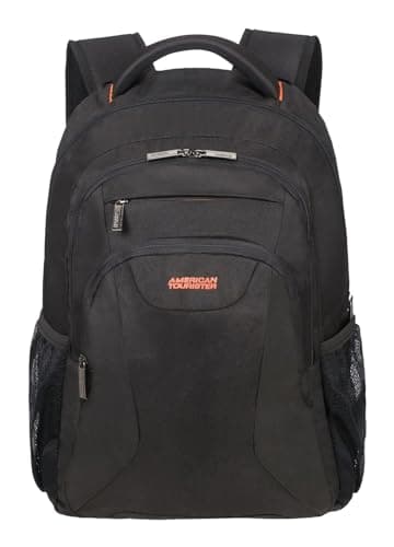 American Tourister AT Work - 17.3 Inch Laptop Backpack, 52 cm, 34 L, Black/Orange (Black/Orange)