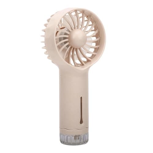 Cryfokt Handheld USB Rechargeable Fan Portable Small Cooling Misting Fan for Outdoor Travel 600mAh Battery (Cream White) — view 4