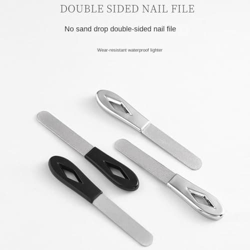 Nail File Professional Double Sided Stainless Steel Toenail Filer — view 4