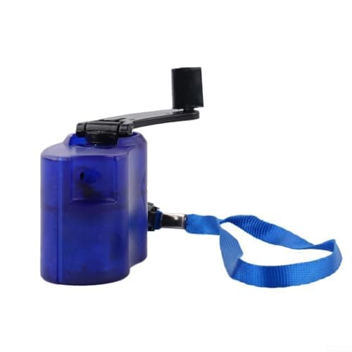 Phone Charger, Portable Hand Crank Charger, Portable Mobile Phone Charger, USB Port Charger Power Bank, For Outdoor Hiking Camping Manual Power Supply(Blue) — view 2