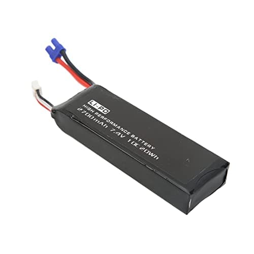 Jenivaint RC Drone Lipo Battery, Li 7.4V 2700mAh 10C EC2 Female Plug Replacement Pack, for H501S Drone 4 Axle RC Car Boat Remote App Controlled Vehicle Parts