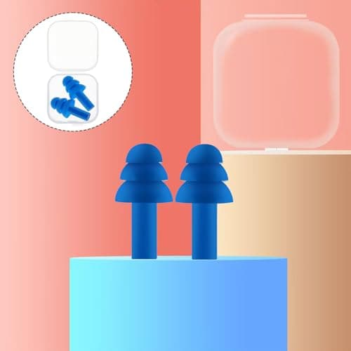 Set of 8 Reusable Silicone earplugs with Noise Reduction and Hearing Protection, Suitable for Adult Swimmers, for use in Swimming Pools, Bathing and Water Sports — view 4