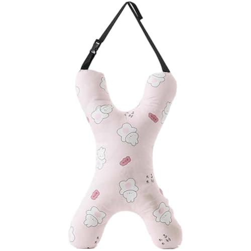 Obelunrp Car Pillow for Kids, X-Shaped Travel Pillow Cushion Comfortable Sleeping Head and Body Support Travel Cushion for Road Trips, Winter Decor — view 5