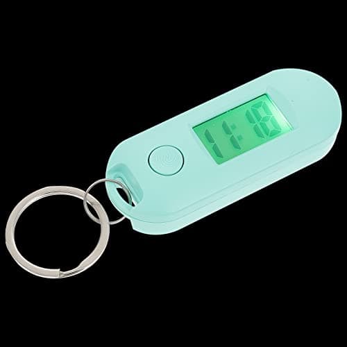 ULTECHNOVO Keychain Hanging Watch Digital Pocket Watch with Button Battery Silent Mute Time Display for Students School Study Lanyard and Backpack Compact 2.56 X 0.98 X 0.75 in — view 5