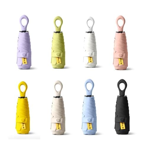 Lightweight folding rain umbrella travel size sun umbrella sunscreen foldable umbrella, d — view 4