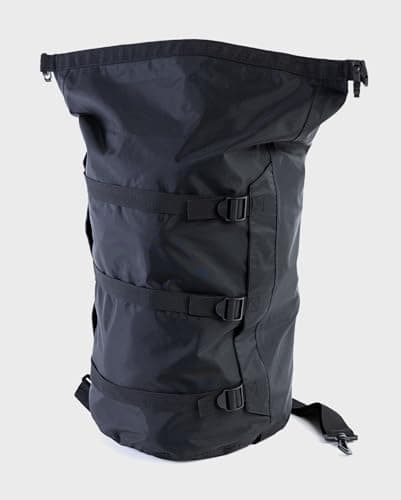 Dryrobe Travel Compression Bag - Large Compact Waterproof Bag for Travel & Sports Storage - Wet Bags for Swimming/Surfing/OCR - Stuff Sack for Wet Clothes with Roll Up Closure - 33 L - Black — view 3