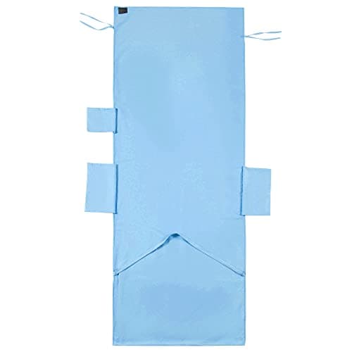 Morbuy Beach Chair Cover Towel, Solid color Beach Towel Lounger Bags with Pockets Sunbed Towels Fitted Microfiber Sun Lounger Towels for Summer Outdoor Garden Pool Vacation Travel (sky blue) — view 2