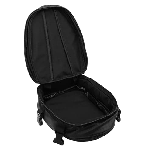 Oreilet Motorcycle Tail Bag, Expandable Motorbike Rear Seat Luggage Bag, Travel Rack Storage Top Box Helmet Handbag Rear Seat Trunk Gear for Street Bikes Off Road Bikes — view 3