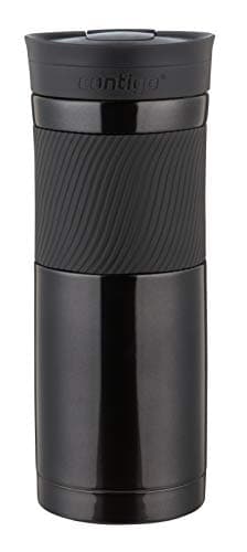 Contigo Travel Mug Byron, Stainless Steel Thermal-Mug, Coffee to go cup, 100% leakproof, Keeps hot for 7 hours, dishwasher safe lid, Black — view 3