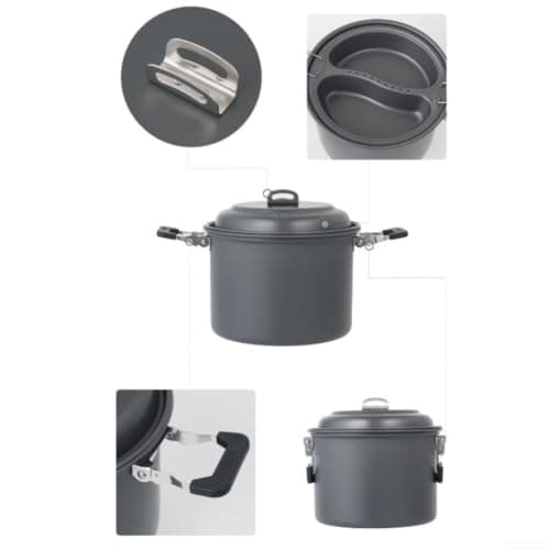 Collapsible 6L for camp Pot for Hiking Backpacking Collapsible — view 4