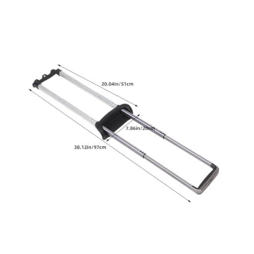 2pcs Aluminum Alloy Telescopic Suitcase Pull out Rod Replacement — view 2