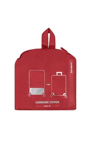Samsonite TA Revolution - Foldable protective cover for suitcases, size S, suitcase cover suitable for 55 cm, travel suitcase protection, with reflective detail, Red — view 4