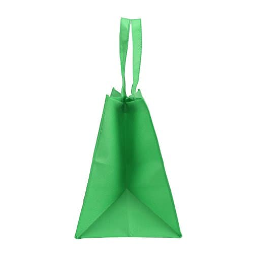 Tosnail 12 Pack Large Reusable Grocery Tote Bag with Handles Durable Foldable Non-Woven Shopping Bags - 3 Colors — view 5