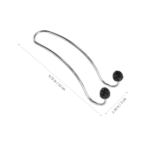 2pcs Car Storage Hooks Set Stainless Steel Rhinestone Back Seat Hanger — view 2