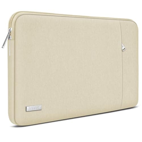 TECOOL Protective 13.3 Inch Laptop Case Macbook Neo Air Sleeve,Beige
