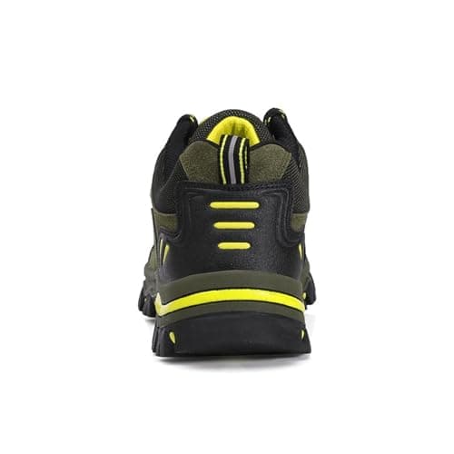 VLOOKST Hiking Boots Mens Outdoor Non-Slip Lace-up Walking Trekking Shoes Sneaker for Climbing Backpacking Camping,8018 Army Green,8.5 UK — view 3