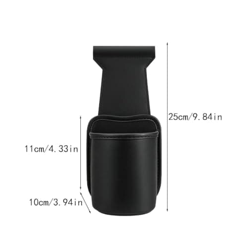 Car Door Cup Holder - PU Leather Organizer | 25x11x10cm Size, Lossless Car — view 5