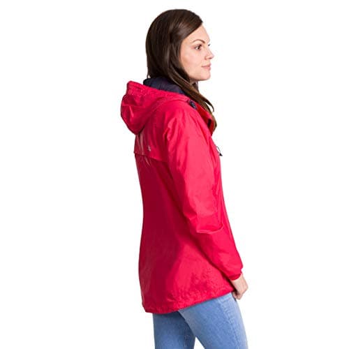 Trespass Womens Waterproof Packaway Jacket Qikpac Raspberry in Size - 14 — view 2