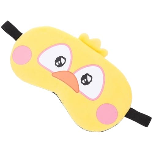 COMPUKAS Portable Sleep Mask and Comfortable to Wear Design with Lightweight Cloth Material Featuring Creative Yellow Cartoon Pattern for Eye for Travel and Home Sleeping — view 6