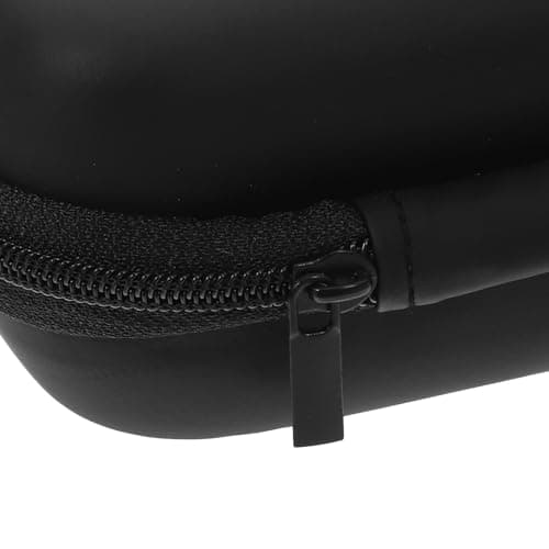 FUOYLOO Portable Storage Bag Power Bank Bag Oxford Cloth Storage Pouch Black Simple and Generous Style Organizing Power Bank Organizing USB Cables Travel Accessory — view 3