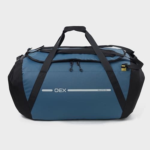 OEX Ballistic Cargo Bag with Wet Pocket & Multiple Carrying Options, Duffel, Holdall, Bag for Men & Women, Durable, Heavy Duty, Travel, Luggage, Overnight, Weekend, Sports (Blue, 120 Litre) — view 2