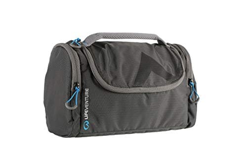 Lifeventure Wash Bag Holdall for Men & Women Water-Resistant Travel Hanging Wash Bag with Mirror and Dry/Wet Separation Pockets