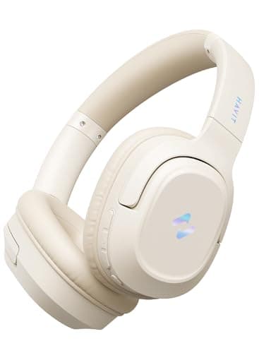 havit Active Noise Cancelling Headphones, Wireless Over Ear Bluetooth Headphones with 60ms Low Latency Game Mode, 50H Playtime, Foldable Overhead Headphones with Deep Bass, Bluetooth 5.4, App Control