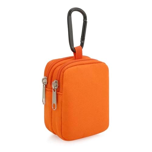 JINSI Mini Pouch Coin Purse Small Organizer Bag (Orange)