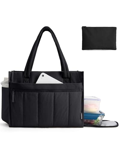 bagsmart 15.6 Inch Laptop Bag for Women, Work Bag with Lunch Compartment