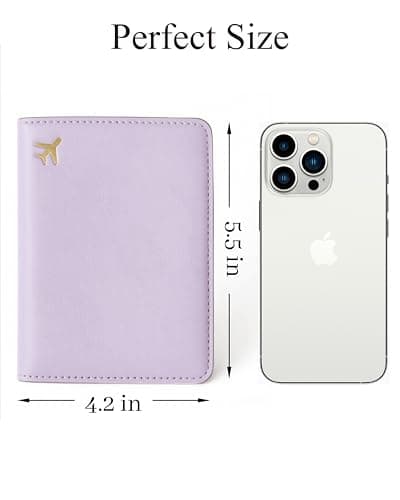 toTravelGear Passport Holder for Travel Essentials RFID Blocking PU Leather — view 4