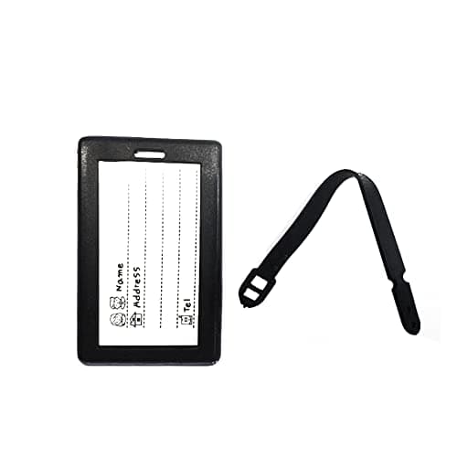 SystemsEleven Luggage Tag Strap Address Label Name Suitcase Luggage Tags Travel ID Bag Tag Silicone Luggage Tag with Name Perfect to Spot Luggage Travel Accessories Tags Set — view 6