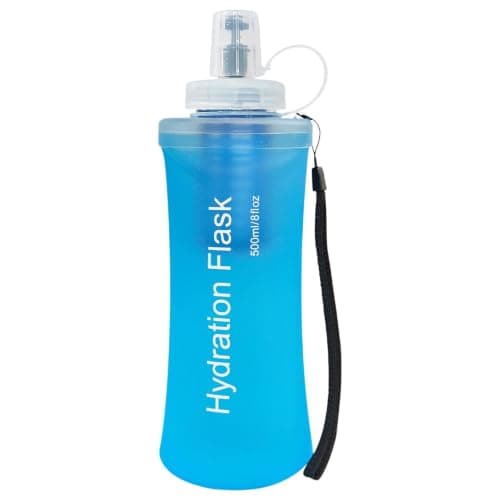 Soft Flask Running Bottles Reusable Wide-Mouth Portable Flask with Filter