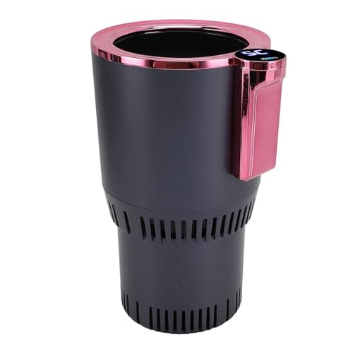 Annadue 2 in 1 Car Cup Warmer Cooler, Auto Heating Cooling Cup Holder for Beverage, Smart Drink Cooler Warmer for Road Trip Car Travel (Purple) — view 5