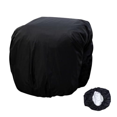 AKOOSY Cycling Bag Rain Cover for 40-50l Backpack, Black Polyester Taffeta